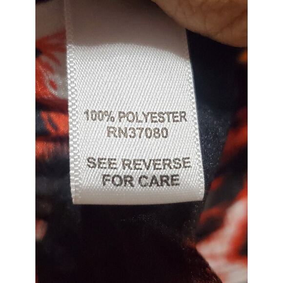 Cato Women Multi Pleated 100% Polyester Scoop Neck Short Sleeve Top Blouse Large - Picture 9 of 11